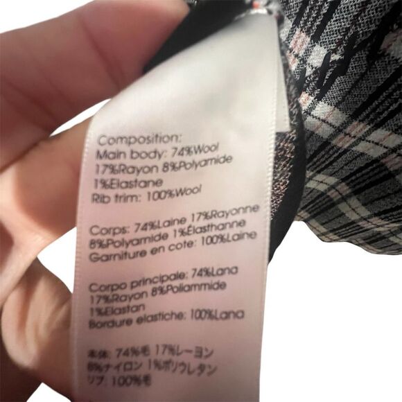 3.1 Phillip lim women's Wool Plaid Jacquard Oversized Sweater size medium - Picture 4 of 13